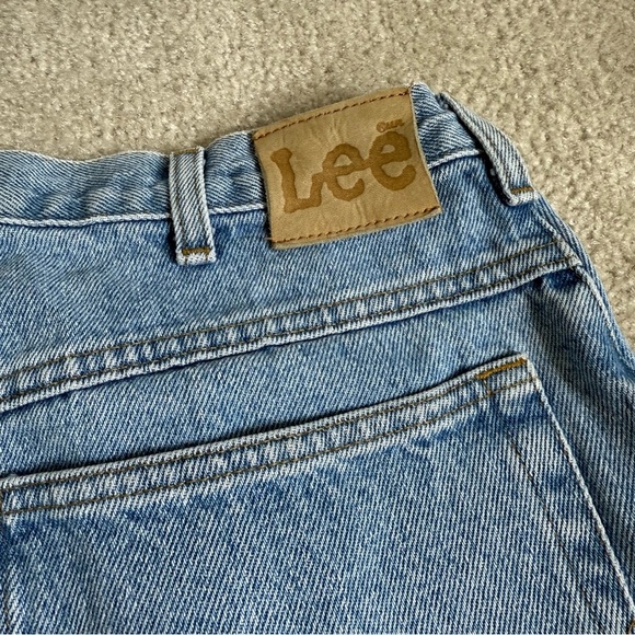 Vintage Lee Jean’s Men’s 34x30 light wash straight leg denim 70s - 90s - Picture 7 of 8
